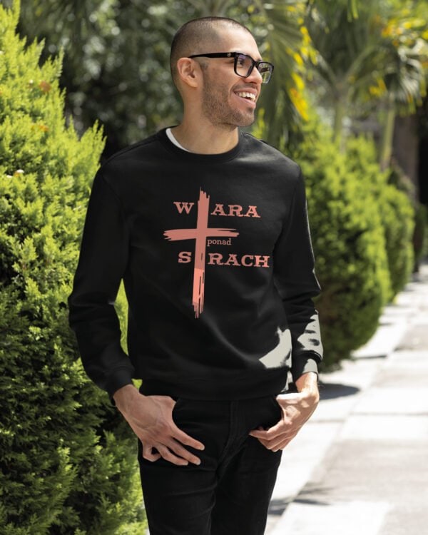 TL1431 Tshirt Hoodie Sweater SIM21 Bluza bez kaptura <br>Jezus Krzyż Wiara ponad Strach