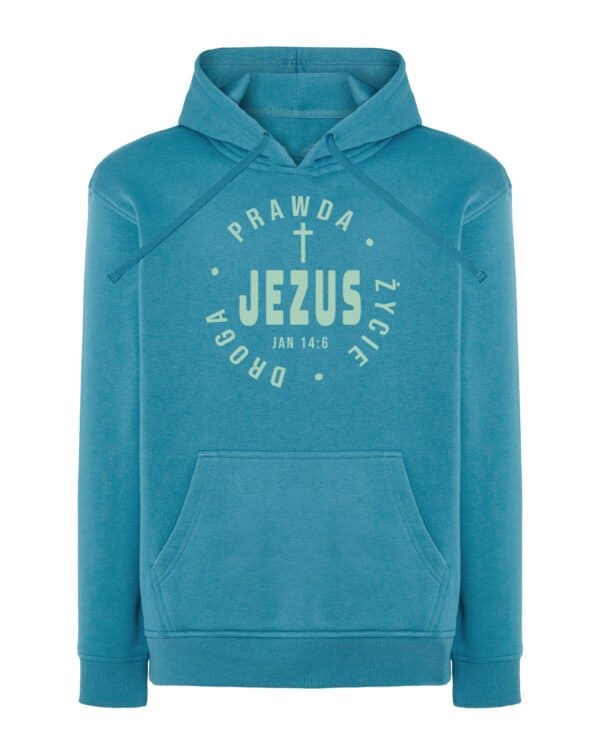 TL1432 Tshirt Hoodie Sweater SIM16 Bluza z kapturem <br>Jezus Prawda Życie Droga Jan 14:6