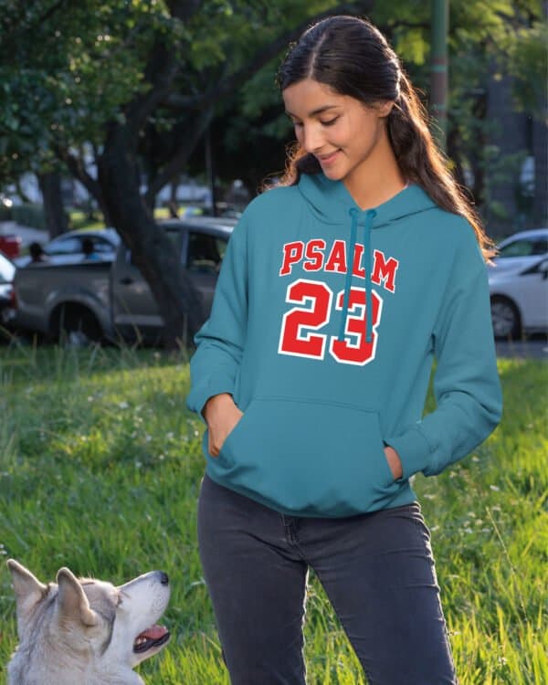 TL1433 Tshirt Hoodie Sweater SIM17 Bluza z kapturem <br>Psalm 23 Pan jest moim Pasterzem