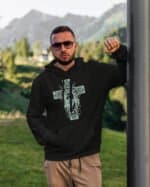 TL1436 Tshirt Hoodie Sweater SIM12 Bluza z kapturem <br>Jezus Krzyż Wiara Kwiaty