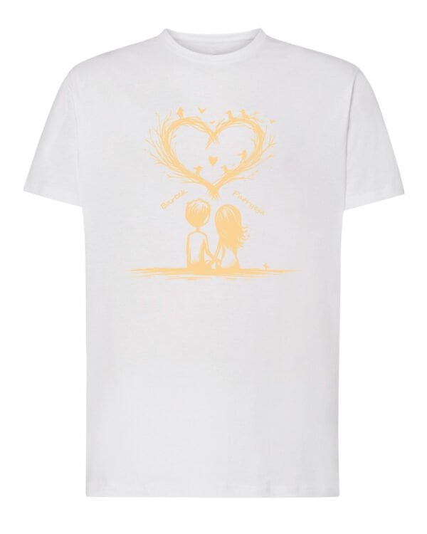 TL1438 Tshirt Hoodie Sweater SIM Koszulka dla Par Personalizowana Walentynki Serce