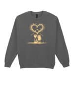 TL1438 Tshirt Hoodie Sweater SIM22 Bluza bez kaptura dla Par <br>Personalizowana Walentynki Serce