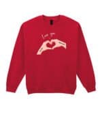 TL1439 Tshirt Hoodie Sweater SIM25 Bluza bez kaptura dla Par <br>Personalizowana Walentynki Love You