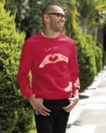 TL1439 Tshirt Hoodie Sweater SIM27 Bluza bez kaptura dla Par <br>Personalizowana Walentynki Love You