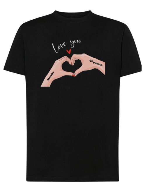 TL1439 Tshirt Hoodie Sweater SIM7 Koszulka dla Par Personalizowana Walentynki Love You