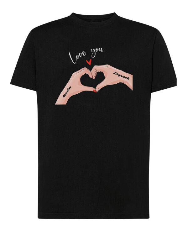 TL1439 Tshirt Hoodie Sweater SIM7 Koszulka dla Par Personalizowana Walentynki Love You