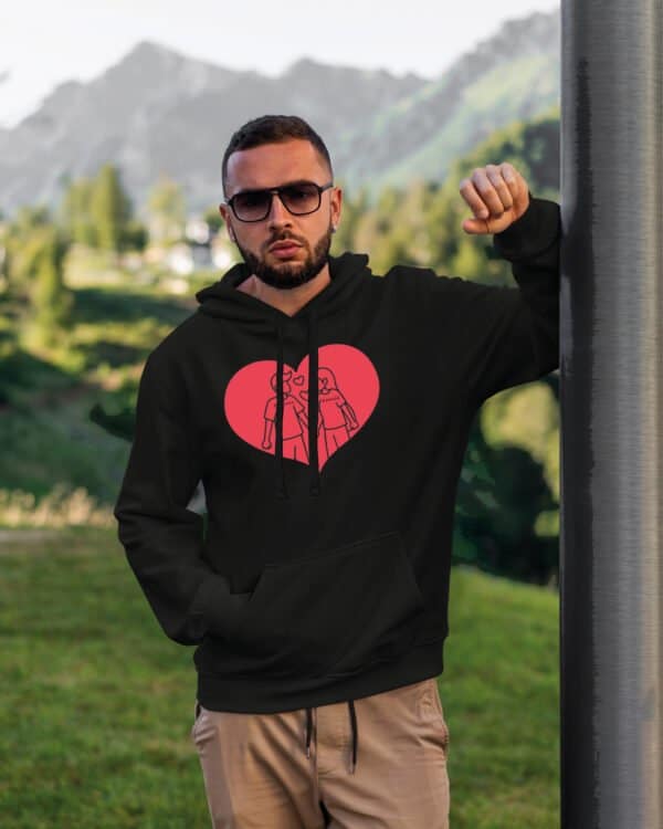 TL1440 Tshirt Hoodie Sweater SIM12 Bluza z kapturem dla Par <br>Personalizowana Walentynki Minimalistyczna