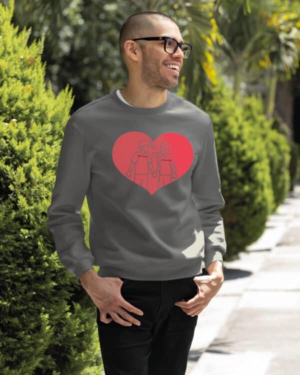 TL1440 Tshirt Hoodie Sweater SIM24 Bluza bez kaptura dla Par <br>Personalizowana Walentynki Minimalistyczna