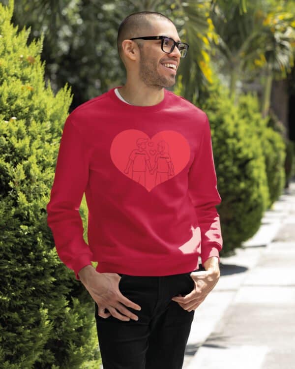 TL1440 Tshirt Hoodie Sweater SIM27 Bluza bez kaptura dla Par <br>Personalizowana Walentynki Minimalistyczna