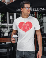 TL1440 Tshirt Hoodie Sweater SIM3 Koszulka dla Par Personalizowana Walentynki Minimalistyczna