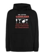 TL1443 Tshirt Hoodie Sweater SIM10 Bluza z kapturem Imprezowa Drinki Śmieszna