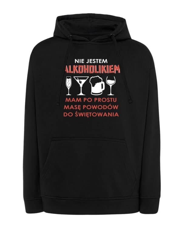 TL1443 Tshirt Hoodie Sweater SIM10 Bluza z kapturem Imprezowa Drinki Śmieszna