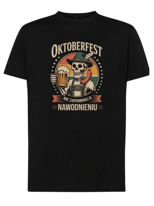 TL1444 Tshirt Hoodie Sweater SIM7 Koszulka Piwo Oktoberfest Śmieszna Szkielet