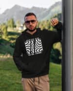 TL1454 Tshirt Hoodie Sweater SIM12 Bluza z kapturem Impreza <br>Śmieszne Krzywe Linie