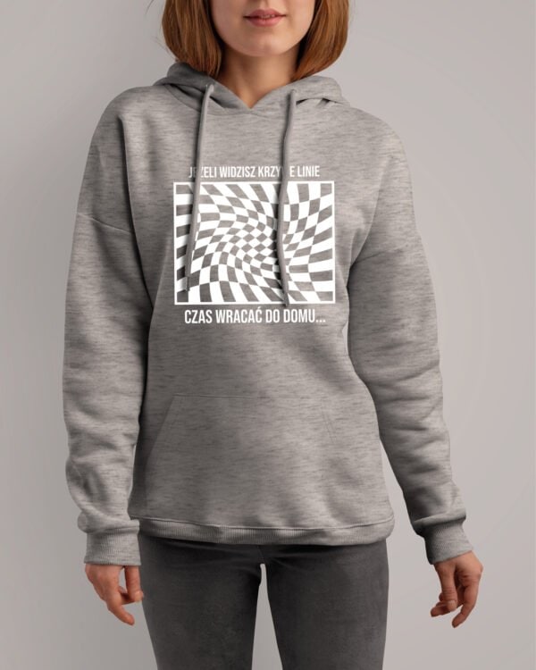 TL1454 Tshirt Hoodie Sweater SIM14 Bluza z kapturem Impreza <br>Śmieszne Krzywe Linie