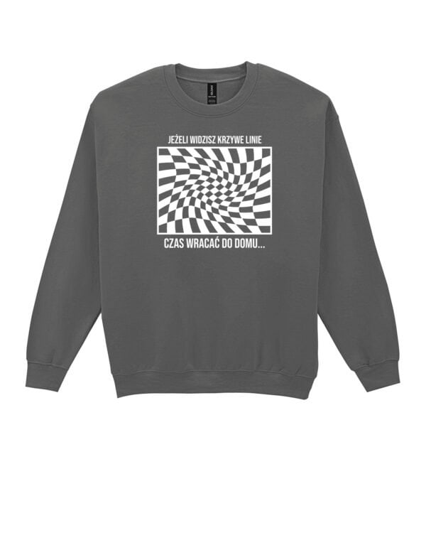 TL1454 Tshirt Hoodie Sweater SIM22 Bluza bez kaptura <br>Impreza Śmieszne Krzywe Linie