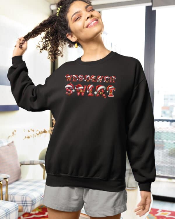 TL1456 Tshirt Hoodie Sweater SIM20 Bluza bez kaptura <br>Świąteczna Boże Narodzenie Mikołaj