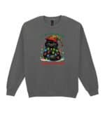 TL1457 Tshirt Hoodie Sweater SIM22 Bluza bez kaptura Świąteczna <br>Boże Narodzenie Śmieszny Kot