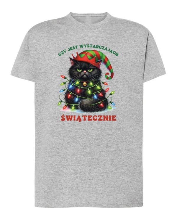 TL1457 Tshirt Hoodie Sweater SIM4 Koszulka Świąteczna Boże Narodzenie Śmieszny Kot