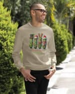 TL1458 Tshirt Hoodie Sweater SIM30 Bluza bez kaptura Świąteczna <br>Boże Narodzenie Śmieszna Ogórek