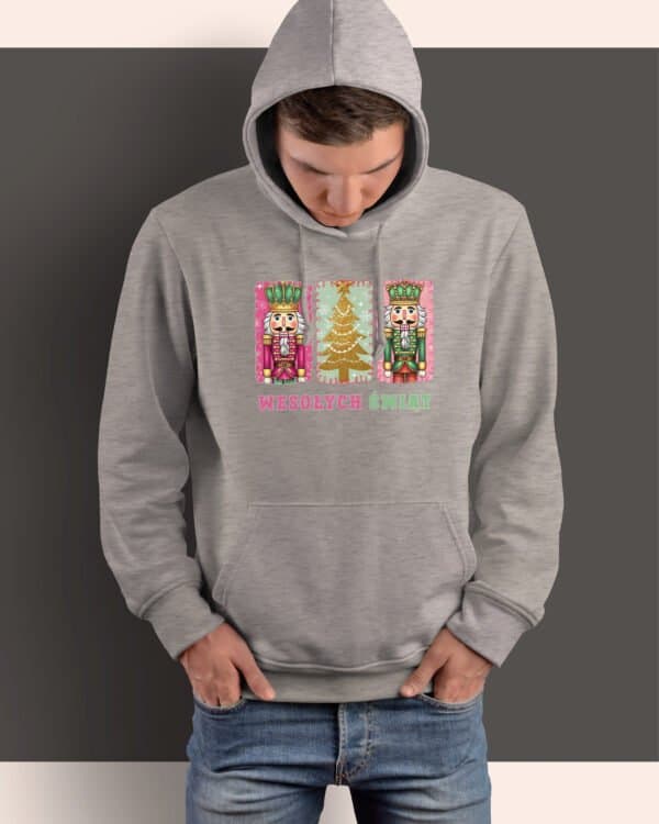 TL1459 Tshirt Hoodie Sweater SIM15 Bluza z kapturem Świąteczna <br>Boże Narodzenie Dziadek do Orzechów