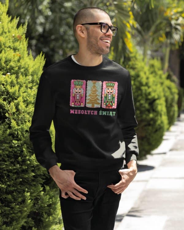 TL1459 Tshirt Hoodie Sweater SIM21 Bluza bez kaptura Świąteczna <br>Boże Narodzenie Dziadek do Orzechów