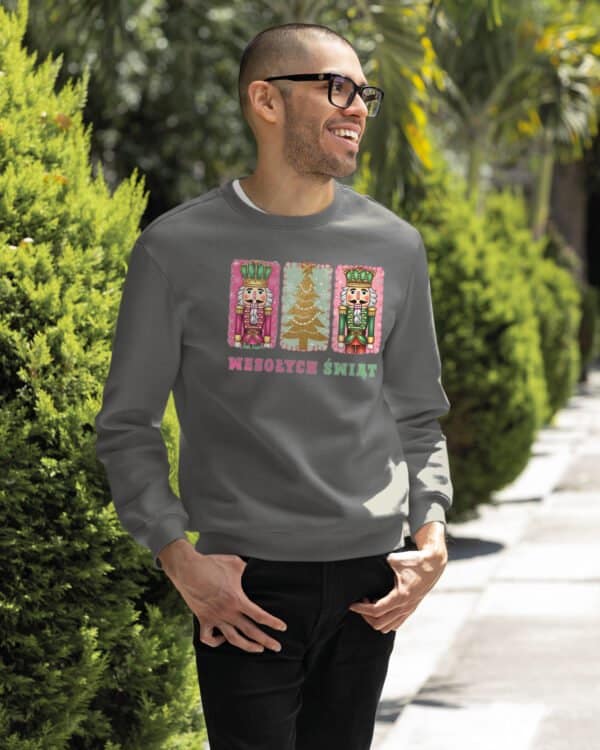 TL1459 Tshirt Hoodie Sweater SIM24 Bluza bez kaptura Świąteczna <br>Boże Narodzenie Dziadek do Orzechów