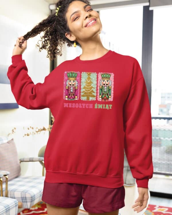 TL1459 Tshirt Hoodie Sweater SIM26 Bluza bez kaptura Świąteczna <br>Boże Narodzenie Dziadek do Orzechów