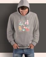 TL1460 Tshirt Hoodie Sweater SIM15 Bluza z kapturem Świąteczna <br>Boże Narodzenie Rysunkowy Styl