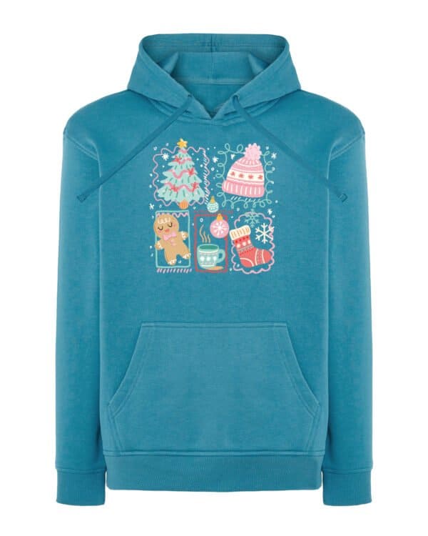 TL1460 Tshirt Hoodie Sweater SIM16 Bluza z kapturem Świąteczna <br>Boże Narodzenie Rysunkowy Styl