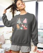 TL1460 Tshirt Hoodie Sweater SIM23 Bluza bez kaptura Świąteczna <br>Boże Narodzenie Rysunkowy Styl