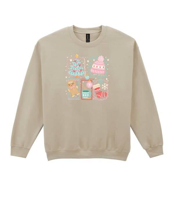 TL1460 Tshirt Hoodie Sweater SIM28 Bluza bez kaptura Świąteczna <br>Boże Narodzenie Rysunkowy Styl