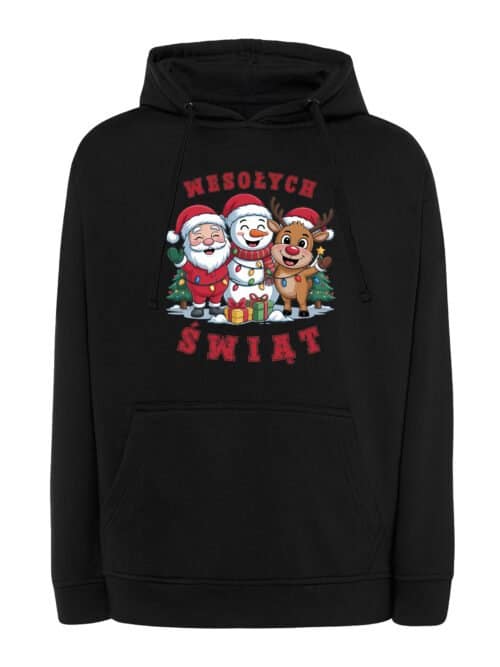 TL1461 Tshirt Hoodie Sweater SIM10 Bluza z kapturem Świąteczna Boże Narodzenie Mikołaj Renifer