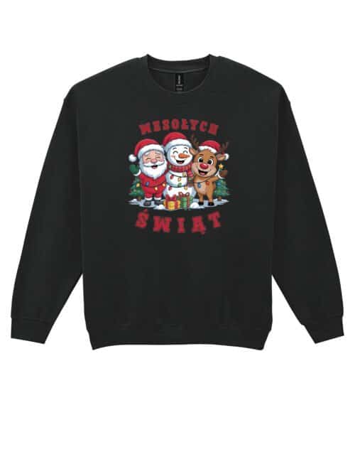 TL1461 Tshirt Hoodie Sweater SIM19 Bluza bez kaptura Świąteczna Boże Narodzenie Mikołaj Renifer