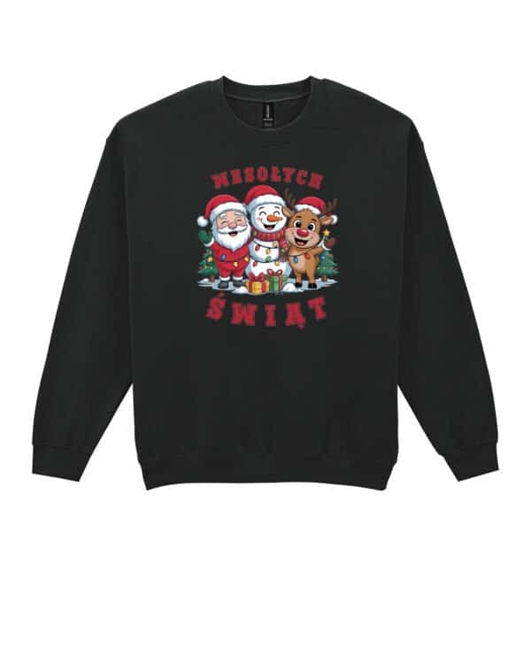 TL1461 Tshirt Hoodie Sweater SIM19 Bluza bez kaptura Świąteczna Boże Narodzenie Mikołaj Renifer