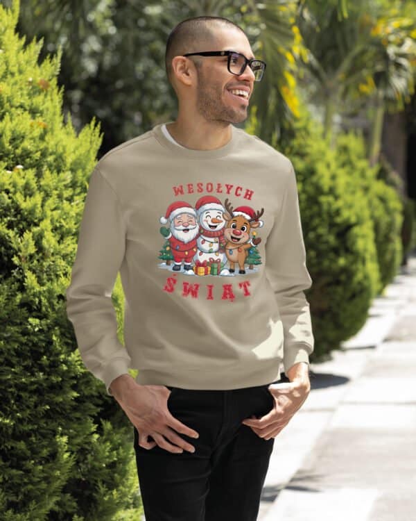 TL1461 Tshirt Hoodie Sweater SIM30 Bluza bez kaptura Świąteczna <br>Boże Narodzenie Mikołaj Renifer