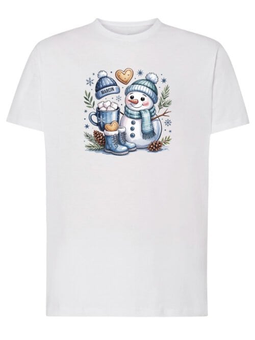 TL1463 Tshirt Hoodie Sweater SIM Koszulka Świąteczna Personalizowana Zima Rysunkowa