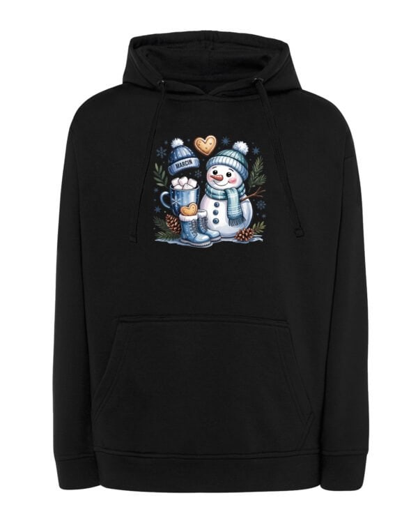 TL1463 Tshirt Hoodie Sweater SIM10 Bluza z kapturem Świąteczna Personalizowana Zima Rysunkowa