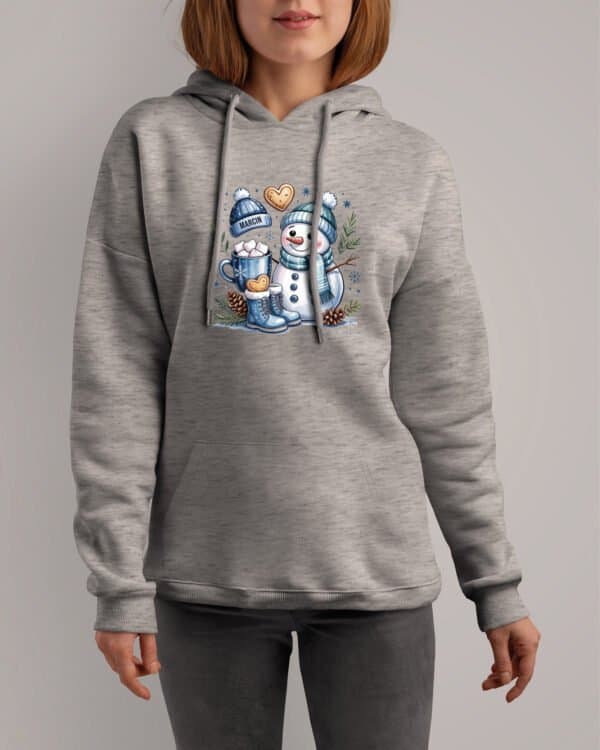 TL1463 Tshirt Hoodie Sweater SIM14 Bluza z kapturem Świąteczna <br>Personalizowana Zima Rysunkowa