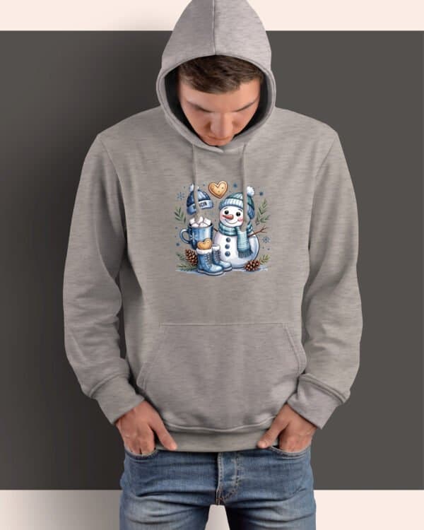 TL1463 Tshirt Hoodie Sweater SIM15 Bluza z kapturem Świąteczna <br>Personalizowana Zima Rysunkowa