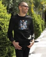 TL1463 Tshirt Hoodie Sweater SIM21 Bluza bez kaptura Świąteczna <br>Personalizowana Zima Rysunkowa