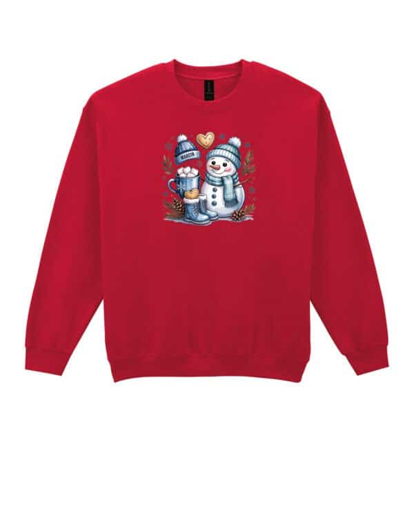 TL1463 Tshirt Hoodie Sweater SIM25 Bluza bez kaptura Świąteczna <br>Personalizowana Zima Rysunkowa