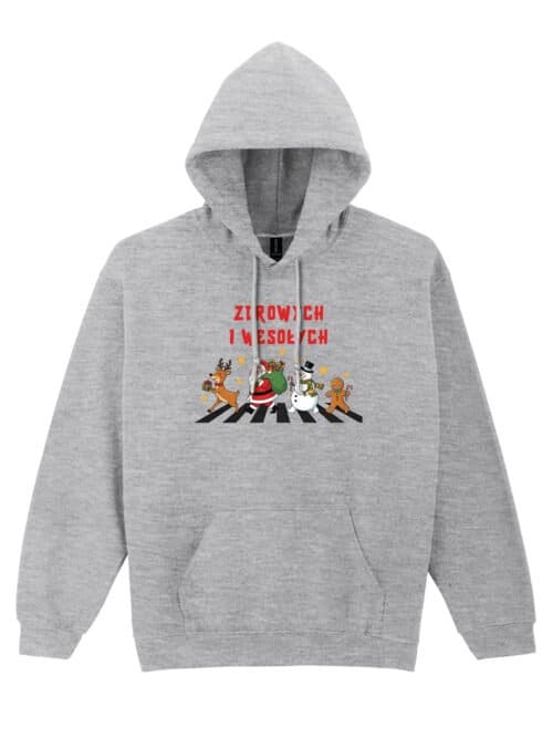 TL1464 Tshirt Hoodie Sweater SIM13 Bluza z kapturem Świąteczna Mikołaj Parodia The Beatles