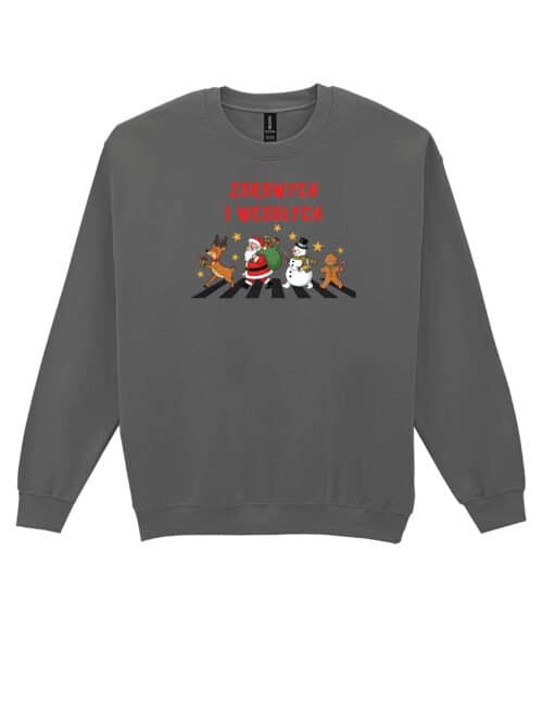 TL1464 Tshirt Hoodie Sweater SIM22 Bluza bez kaptura Świąteczna Mikołaj Parodia The Beatles