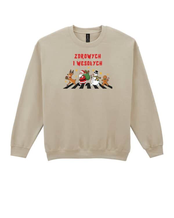 TL1464 Tshirt Hoodie Sweater SIM28 Bluza bez kaptura Świąteczna <br>Mikołaj Parodia The Beatles