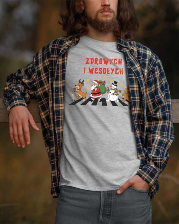 TL1464 Tshirt Hoodie Sweater SIM6 Koszulka Świąteczna Mikołaj <br>Parodia The Beatles