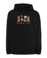 TL1466 Tshirt Hoodie Sweater SIM10 Bluza z kapturem Świąteczna Kotki Wesołych Świąt
