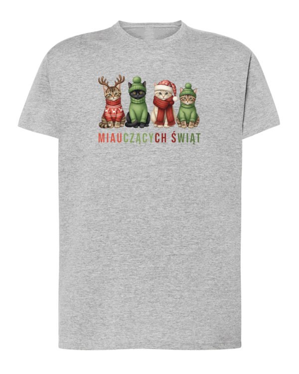 TL1466 Tshirt Hoodie Sweater SIM4 Koszulka Świąteczna Kotki Wesołych Świąt