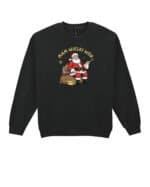 TL1468 Tshirt Hoodie Sweater SIM19 Bluza bez kaptura Świąteczna Mikołaj Śmieszna Prezenty