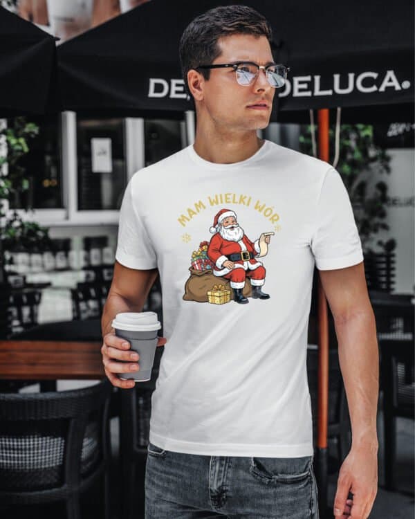 TL1468 Tshirt Hoodie Sweater SIM3 Koszulka Świąteczna Mikołaj Śmieszna Prezenty